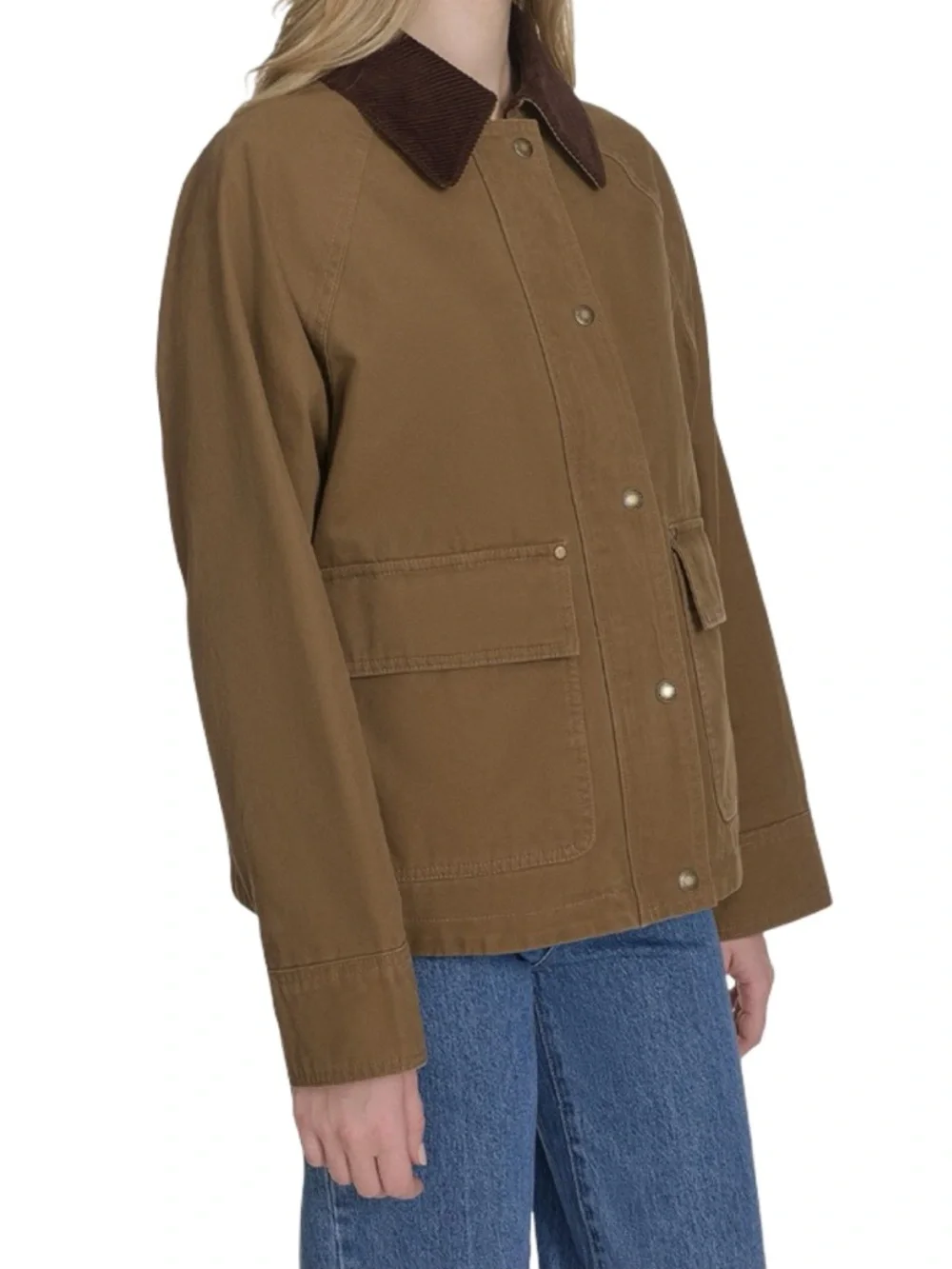 Levi's Canvas Jacket, 100% Cotton, Zipper & Snap Closure, Patch Pockets, New NWT - Picture 6 of 12